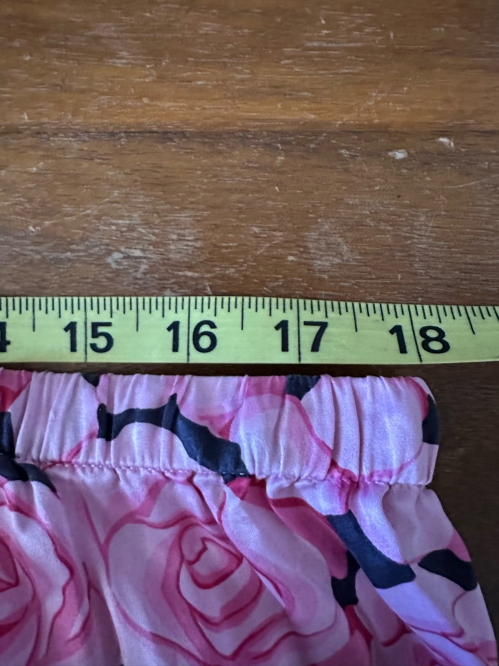 Nick & Nora Pink Rose Print 100% silk Pajama Set Floral Long Sleeve & Pants FLAW - Picture 6 of 15